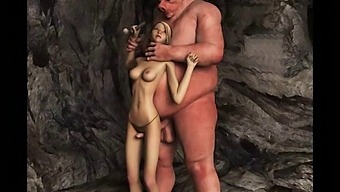 Monstrózní Penis Ejakuluje Na Animované Krásky