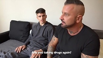 Tattooed Hunk Punishes Teenage Girl With Spanking And Anal Sex